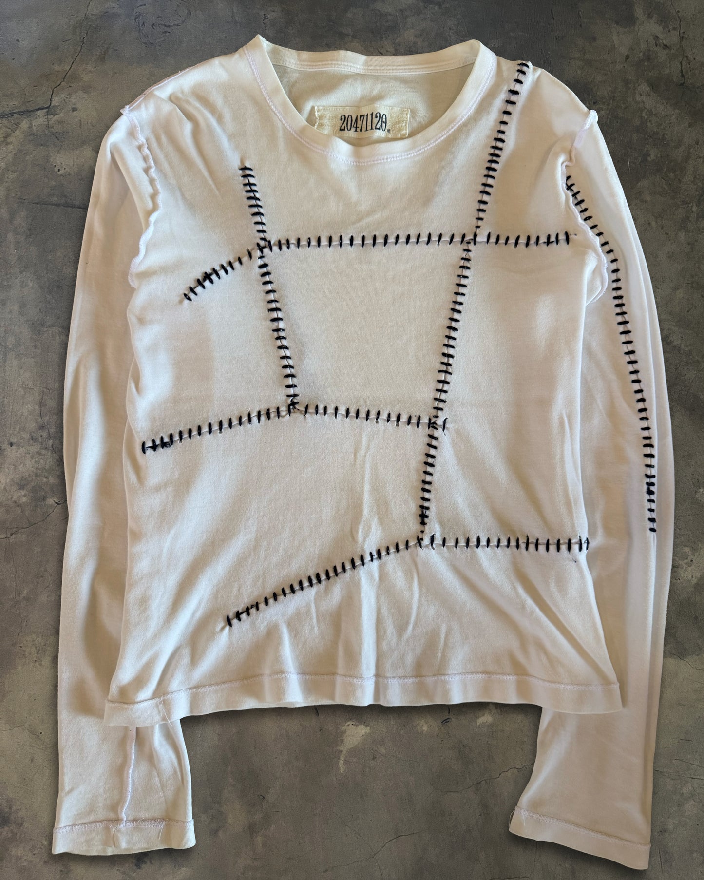 20471120 HYOMA DECONSTRUCTED STITCH TOP