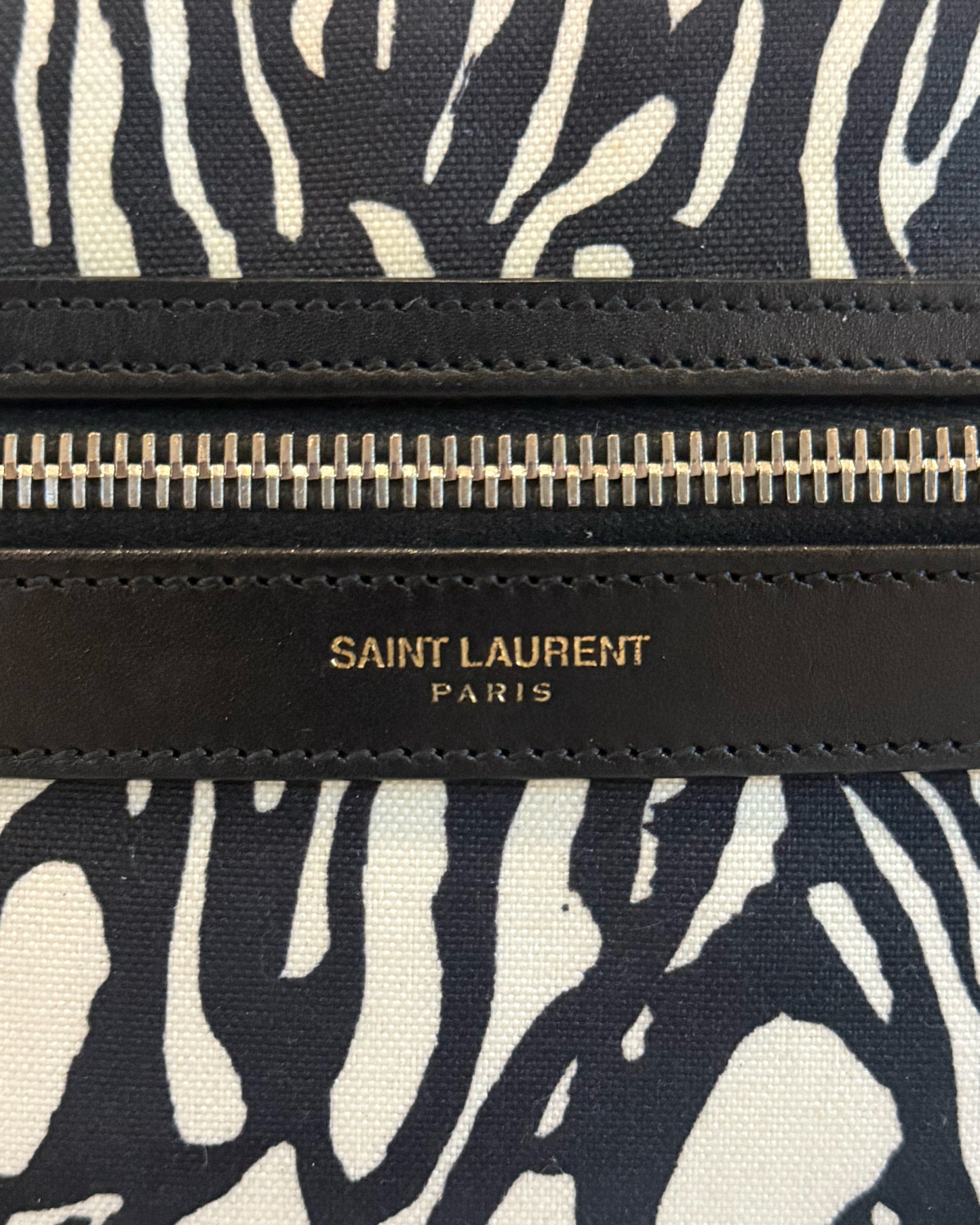 SAINT LAURENT ZEBRA BACKPACK