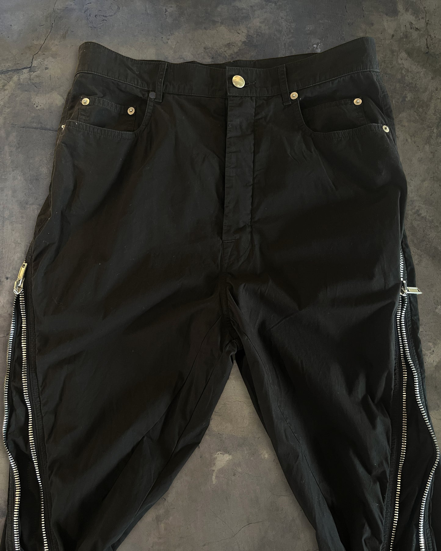 RICK OWENS SS2024 "LIDO" BOLAN BANANA CUT PANTS