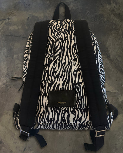 SAINT LAURENT ZEBRA BACKPACK