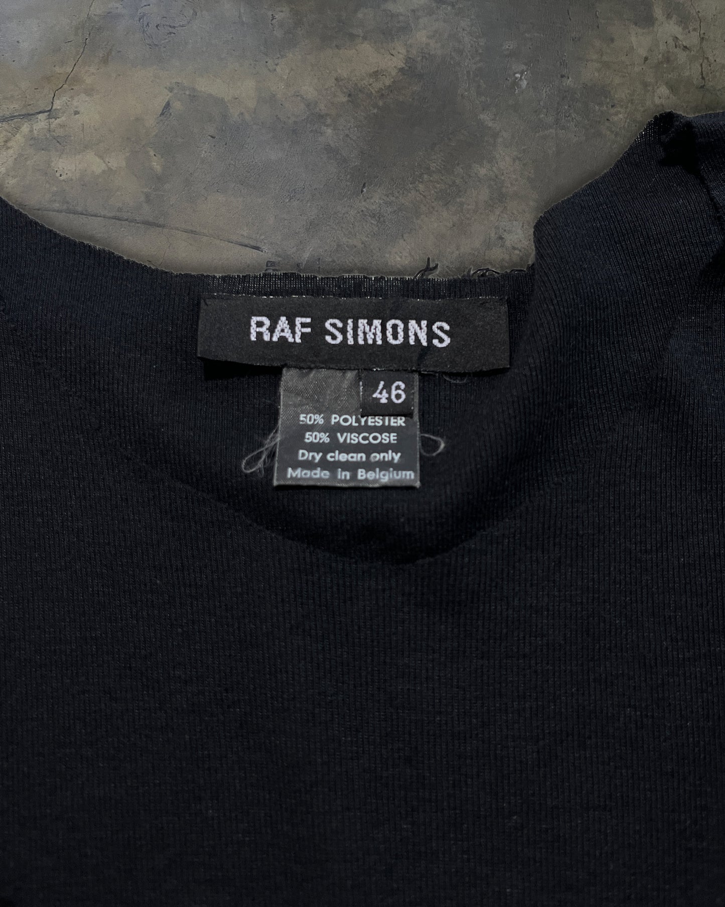 RAF SIMONS SS1999 "KINETIC YOUTH" DOUBLE LAYERED MESH TANK TOP