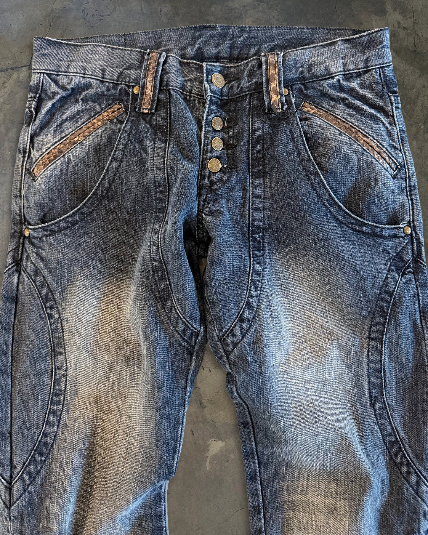 TORNADO MART LACE UP DENIM