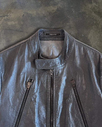 MAISON MARTIN MARGIELA SS2014 5-ZIP LEATHER JACKET
