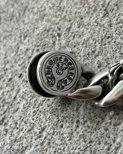 CHROME HEARTS FLORAL ID FANCY LINK CLASP BRACELET