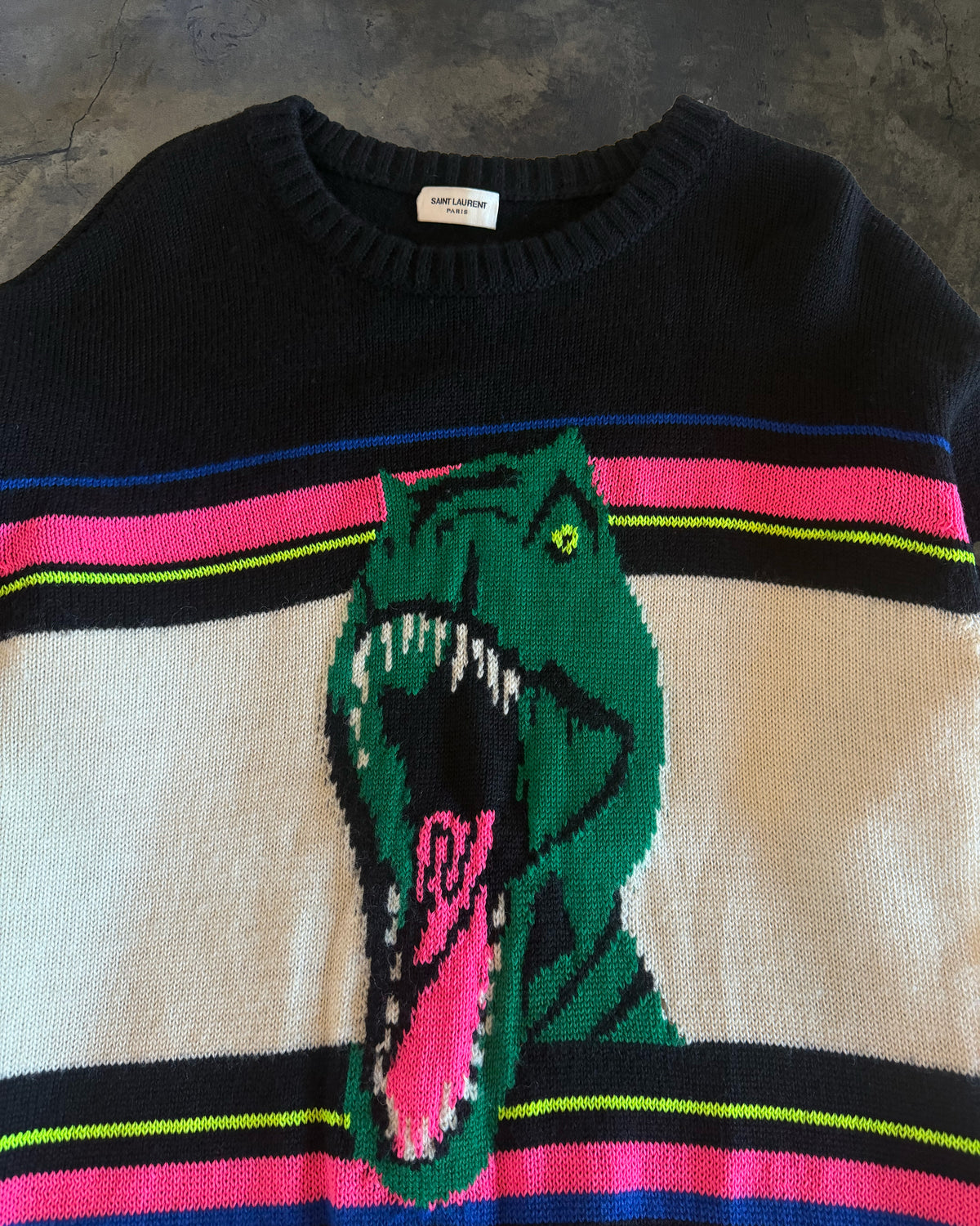 SAINT LAURENT SS2016 T REX SWEATER