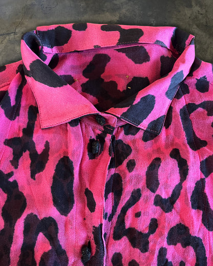 IFSIXWASNINE TXS-4 CHEETAH PRINT SILK SHIRT