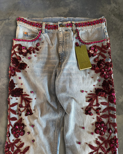 GUCCI SALON SS2023 EMBELLISHED JEANS