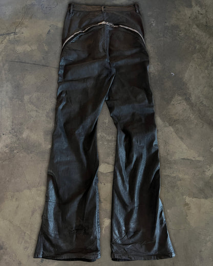 RICK OWENS SS2023 "EDFU" WAXED BOLAN BANANA CUT DENIM