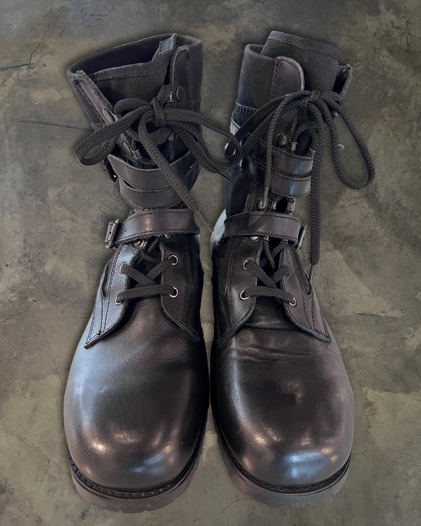 NUMBER NINE SS2006 "WELCOME TO THE SHADOW" COMBAT BOOTS