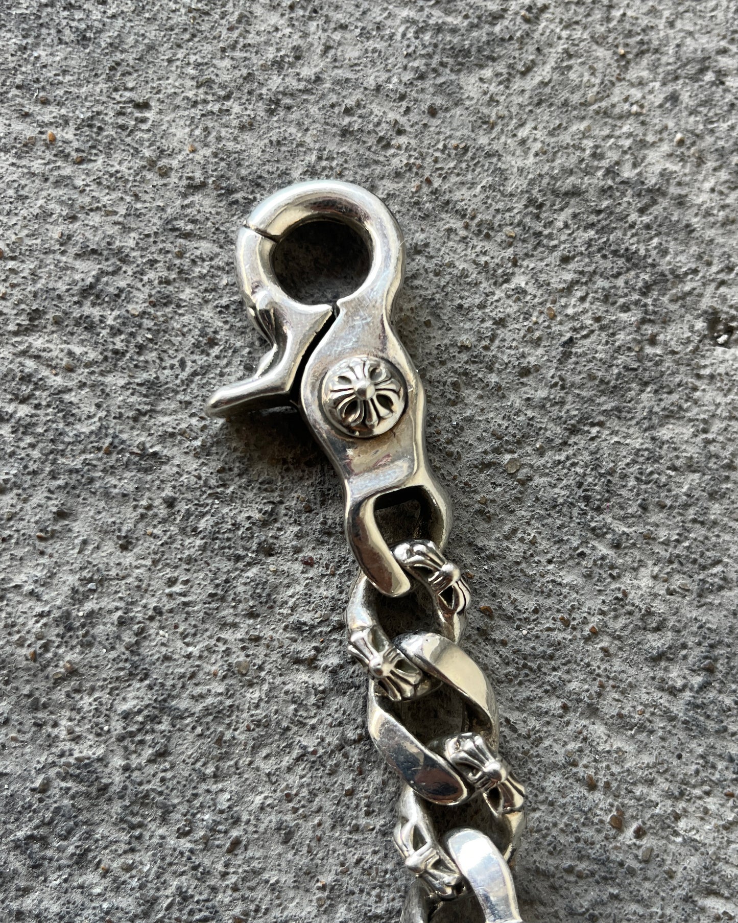 CHROME HEARTS DAGGER ID FANCY LINK CLASP BRACELET