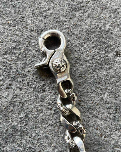 CHROME HEARTS DAGGER ID FANCY LINK CLASP BRACELET