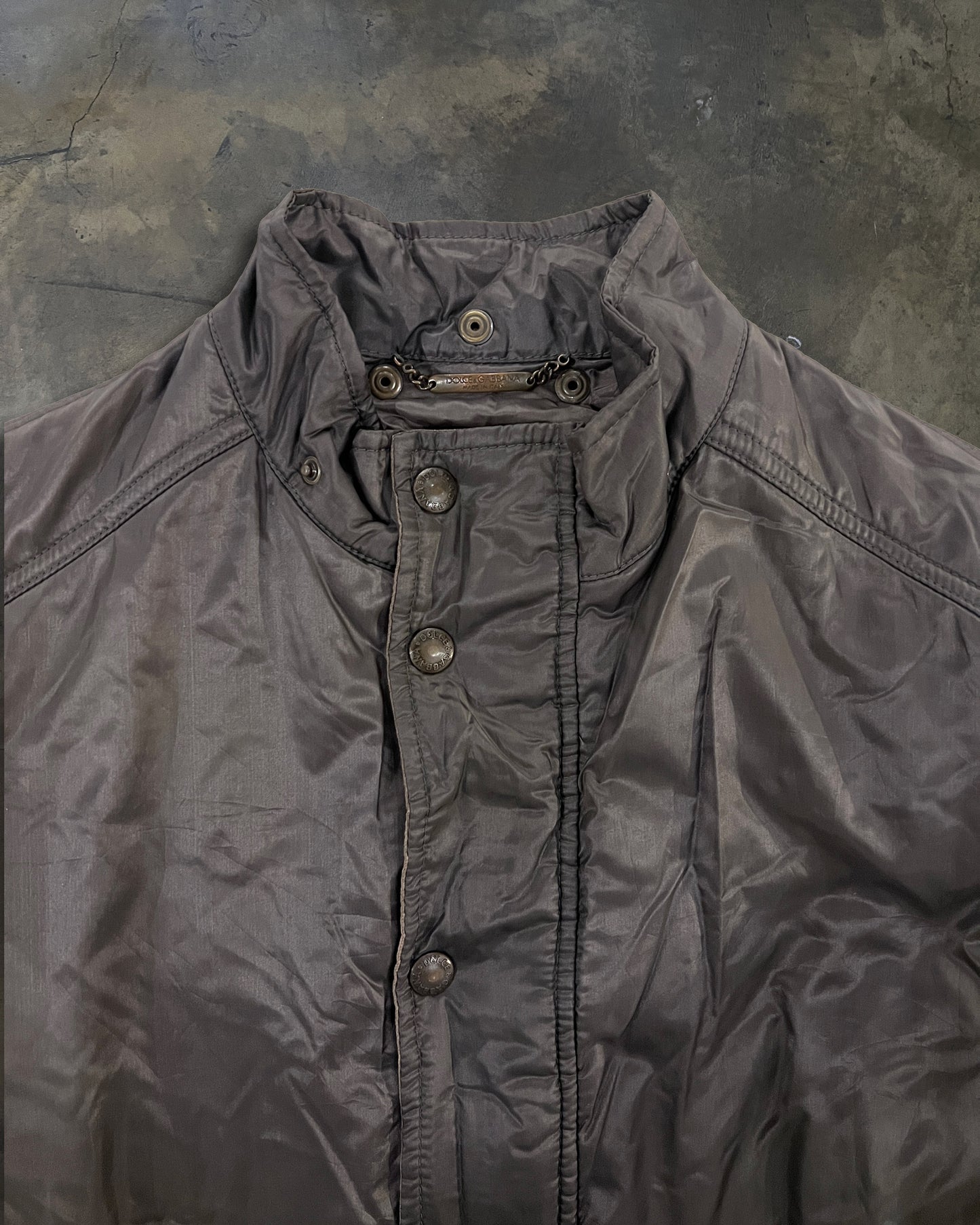 DOLCE GABBANA 2003 MILITARY BONDAGE BOMBER