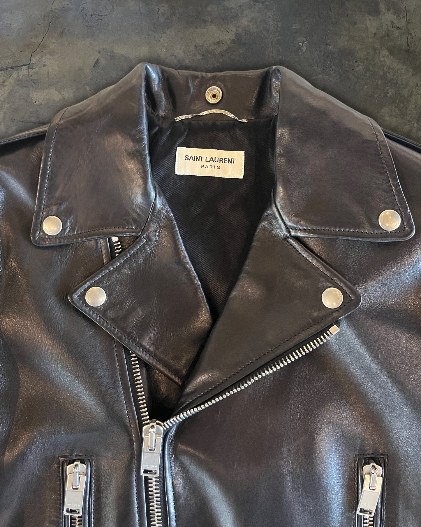 SAINT LAURENT FW2014 L01 BIKER JACKET