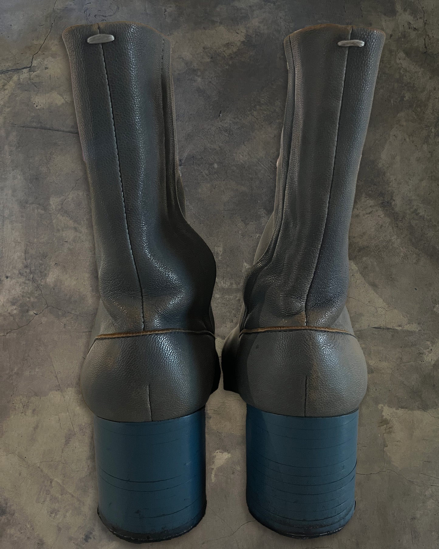 MAISON MARGIELA TURQOISE TABI HEELS