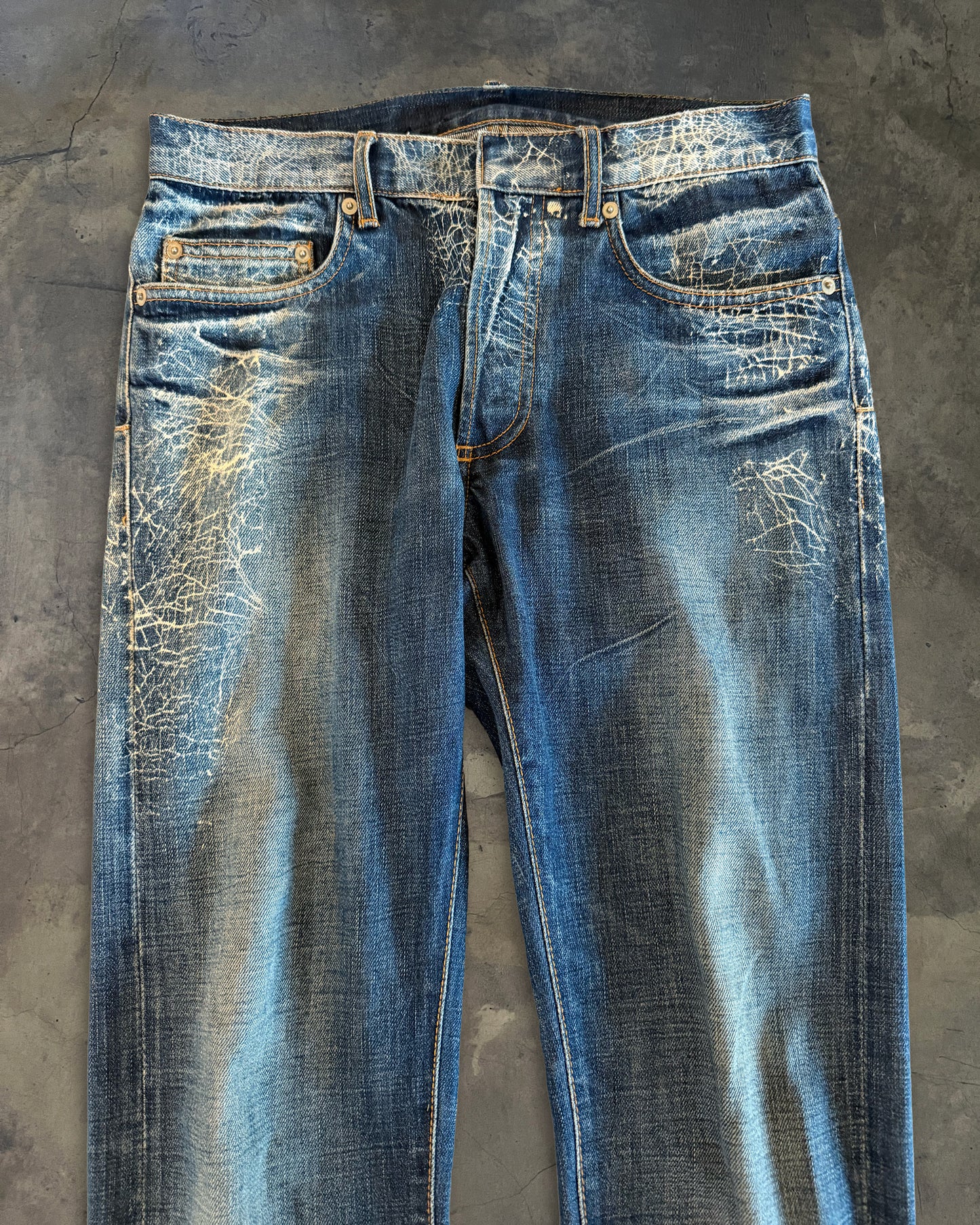 DIOR HOMME SS2007 SPIDERWEB DENIM