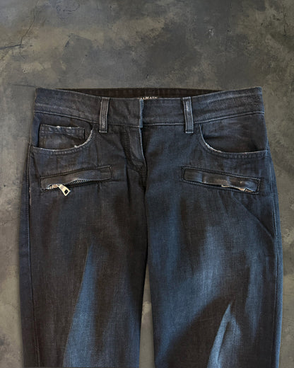 BALMAIN BIKER DENIM