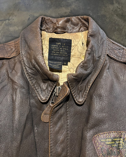 AVIREX 1987 Avirex Type A-2 "GLENN MILLER" LEATHER JACKET