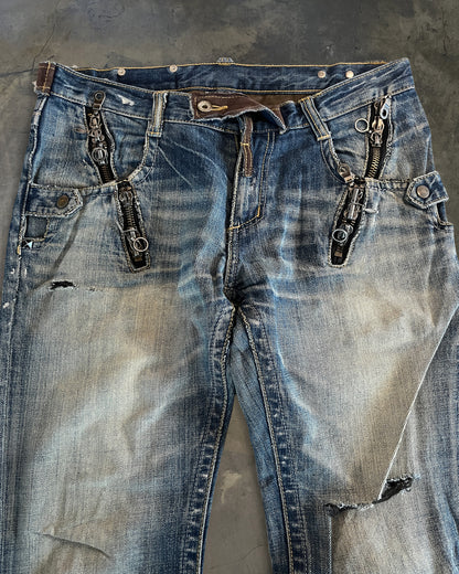 SEMANTIC DESIGN 4 ZIP DENIM