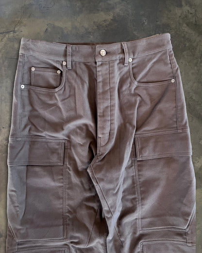 RICK OWENS FW2025 "CONCORDIANS" DUST DOUBLE CARGO PANTS