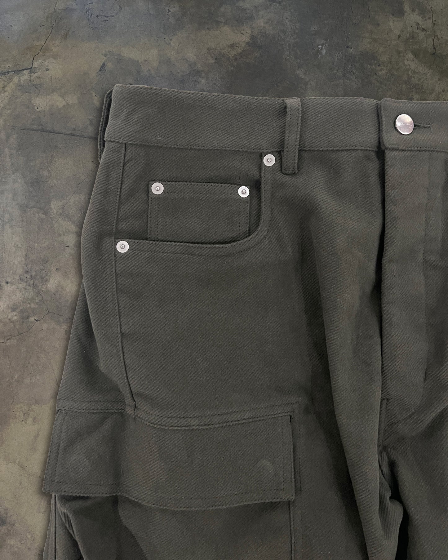 RICK OWENS FW2025 "CONCORDIANS" BOSCO DOUBLE CARGO PANTS