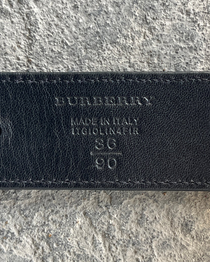 BURBERRY DARK NICKEL STUDDED BELT