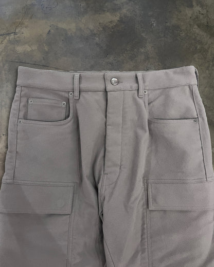 RICK OWENS FW2025 "CONCORDIANS" PEARL DOUBLE CARGO PANTS