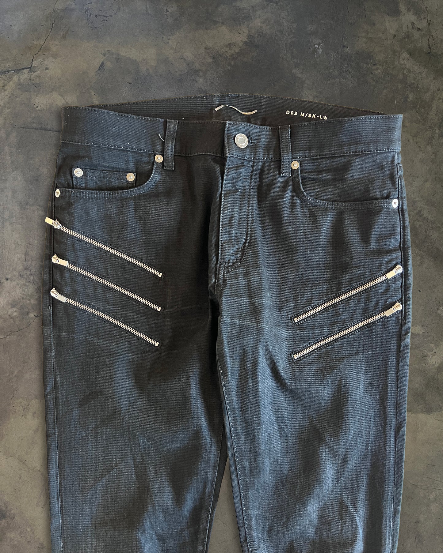 SAINT LAURENT SS2015 D02 FIVE ZIPPER DENIM