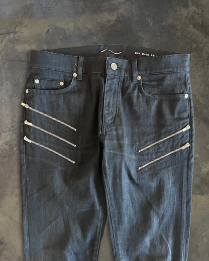SAINT LAURENT SS2015 D02 FIVE ZIPPER DENIM