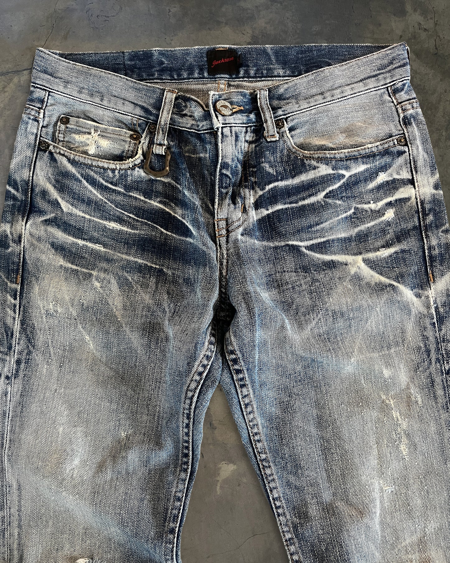 JACKROSE FLARED LIGHT WASH DENIM