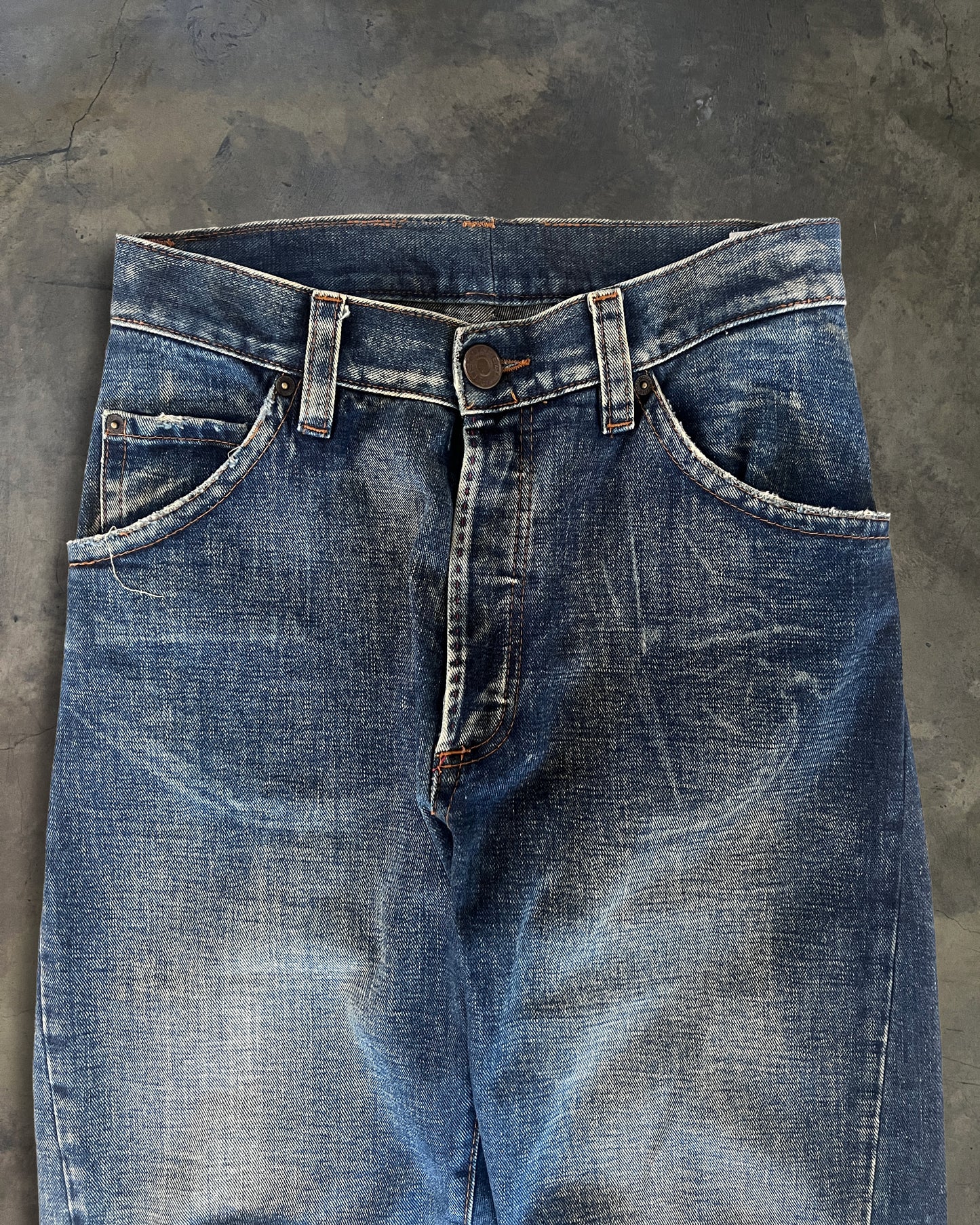 DSQUARED2 LEATHER CRAFT PATCHWORK DENIM JEANS