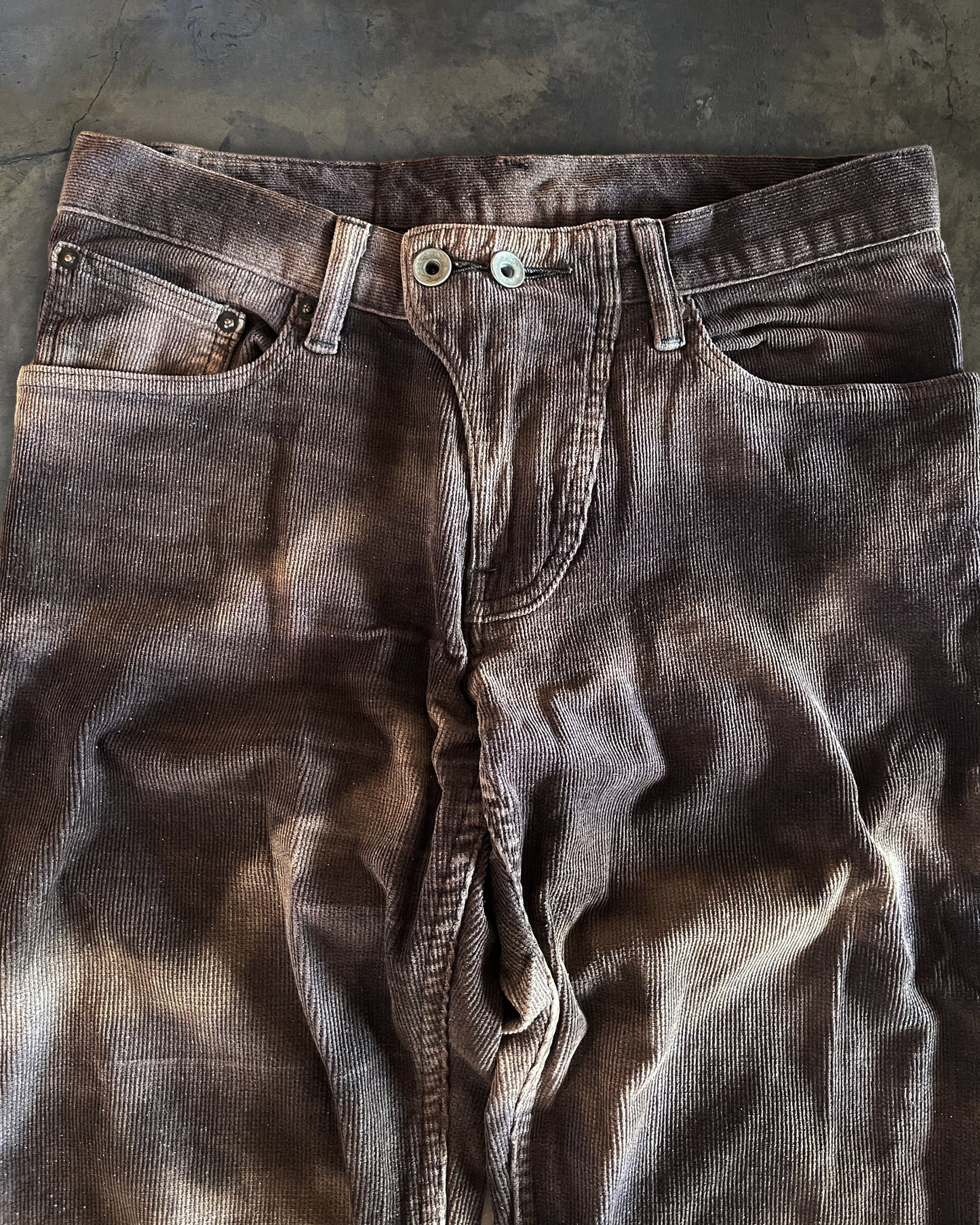 L.G.B VELOUR ACID WASH BIKER PANTS