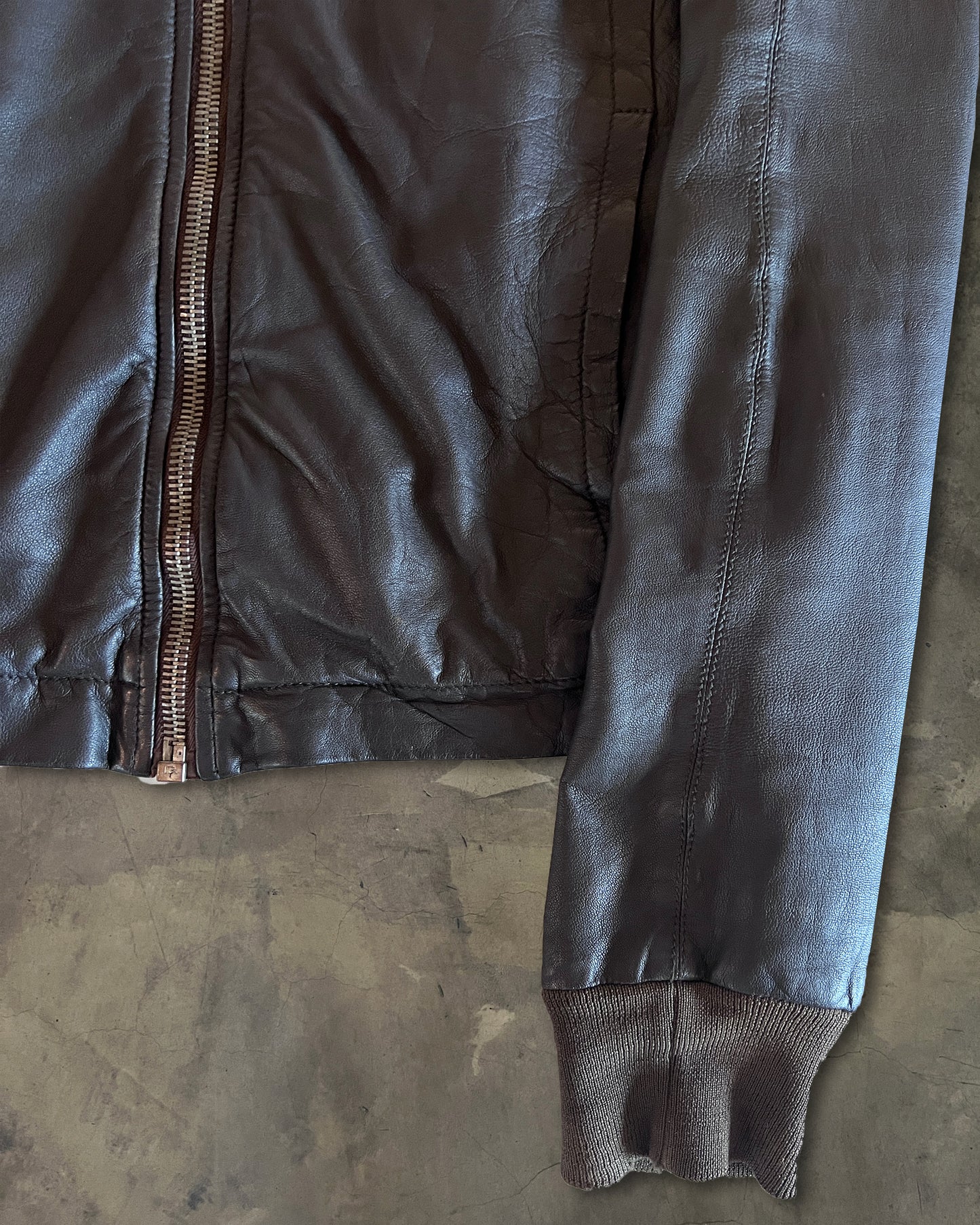 RICK OWENS SS2008 "STAG" LEATHER JACKET