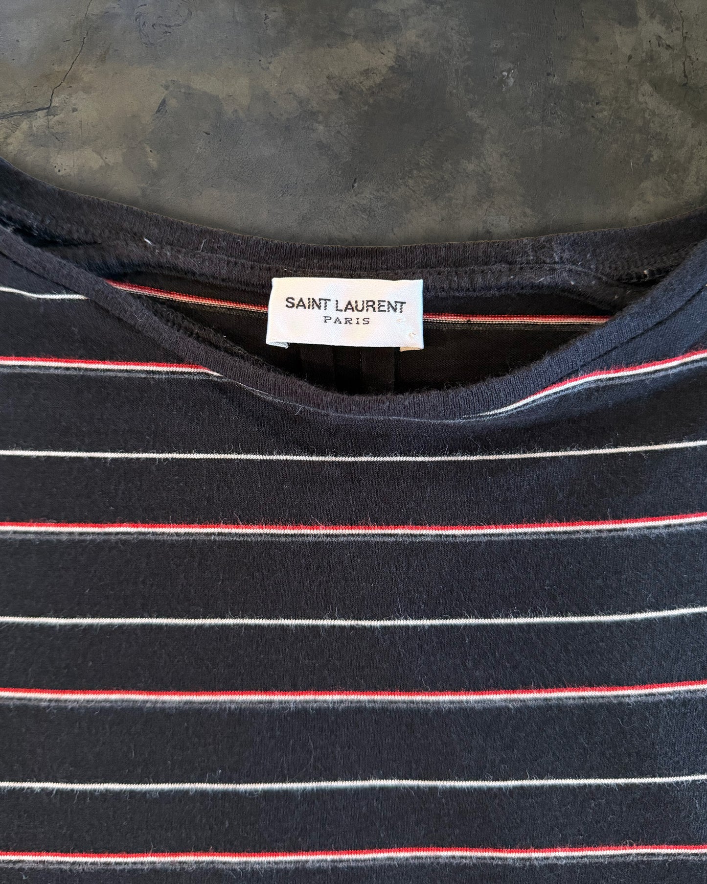 SAINT LAURENT SS2014 STRIPED TEE