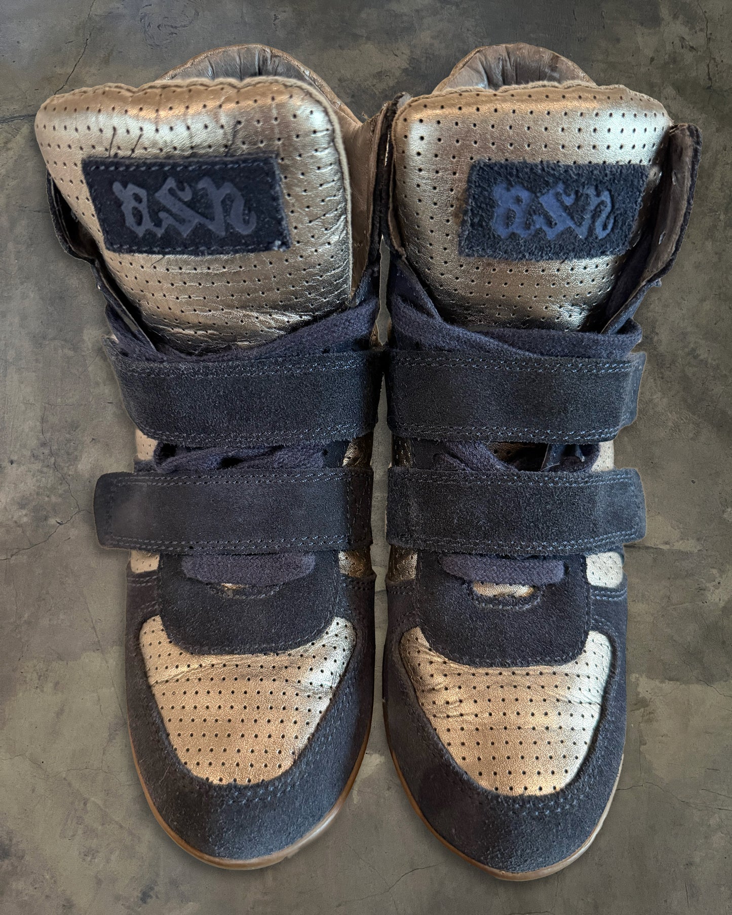 ASH GOLD/NAVY WEDGE