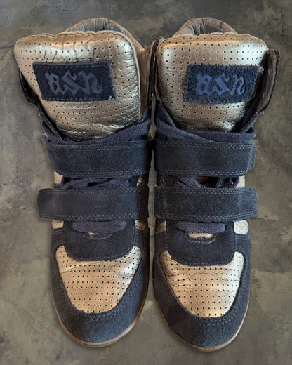 ASH GOLD/NAVY WEDGE
