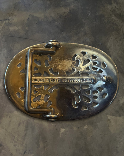 CHROME HEARTS OVAL CROSS BUCKLE + STRAP