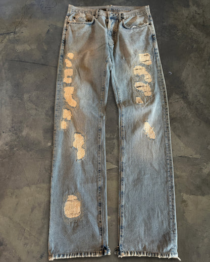 DIOR HOMME SS2006 CRASH DENIM JEANS