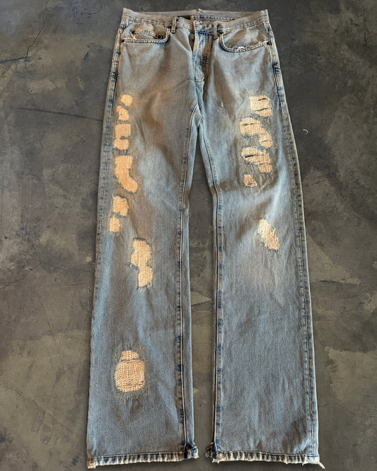 DIOR HOMME SS2006 CRASH DENIM JEANS