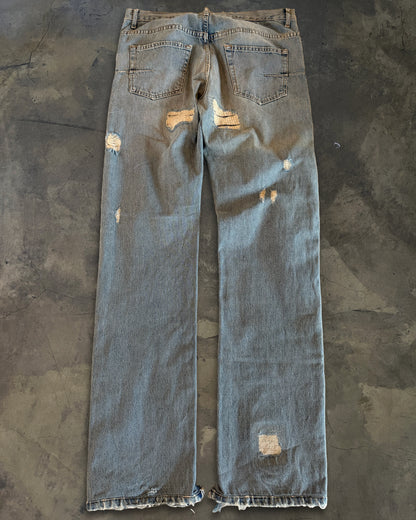 DIOR HOMME SS2006 CRASH DENIM JEANS