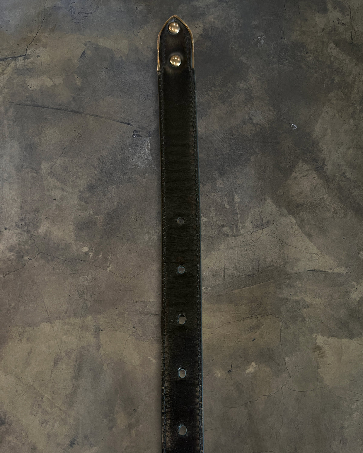 SAINT LAURENT CROC EMBOSSED WESTERN BELT