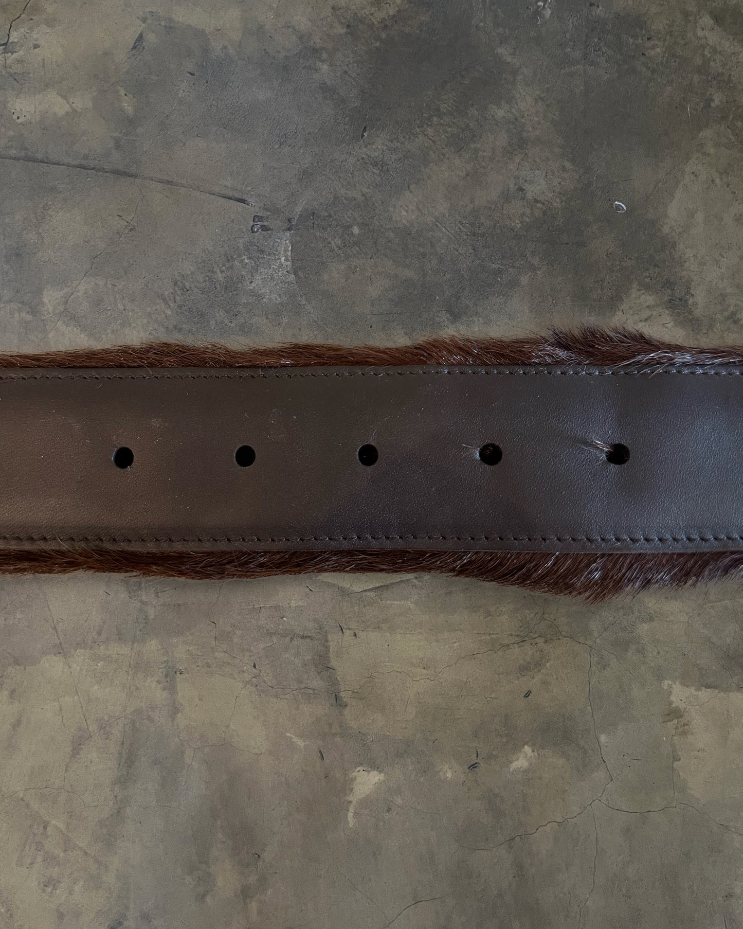 PRADA FW2017 RUNWAY TWO TONE COWHIDE BELT