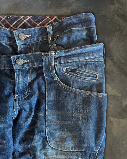 PPFM DOUBLE WAISTED JEANS
