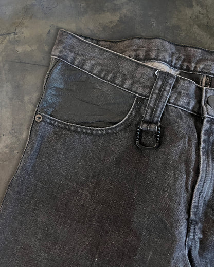 ROEN X SEMANTIC DESIGN LEATHER PATCH DENIM