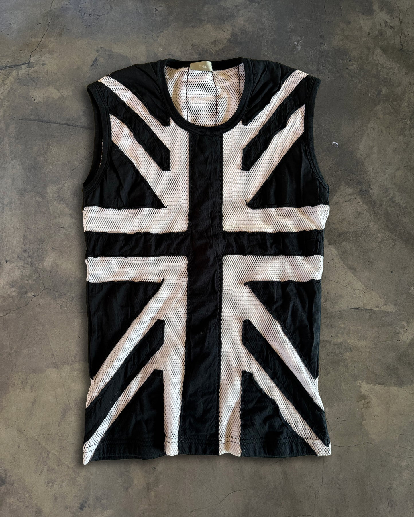 DIOR HOMME SS2006 FLAG MESH TANK
