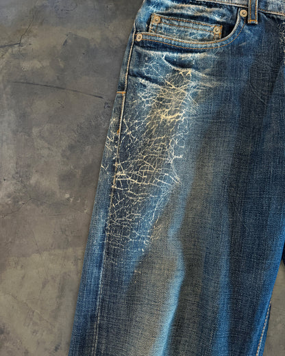 DIOR HOMME SS2007 SPIDERWEB DENIM
