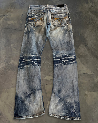 JACKROSE FLARED LIGHT WASH DENIM