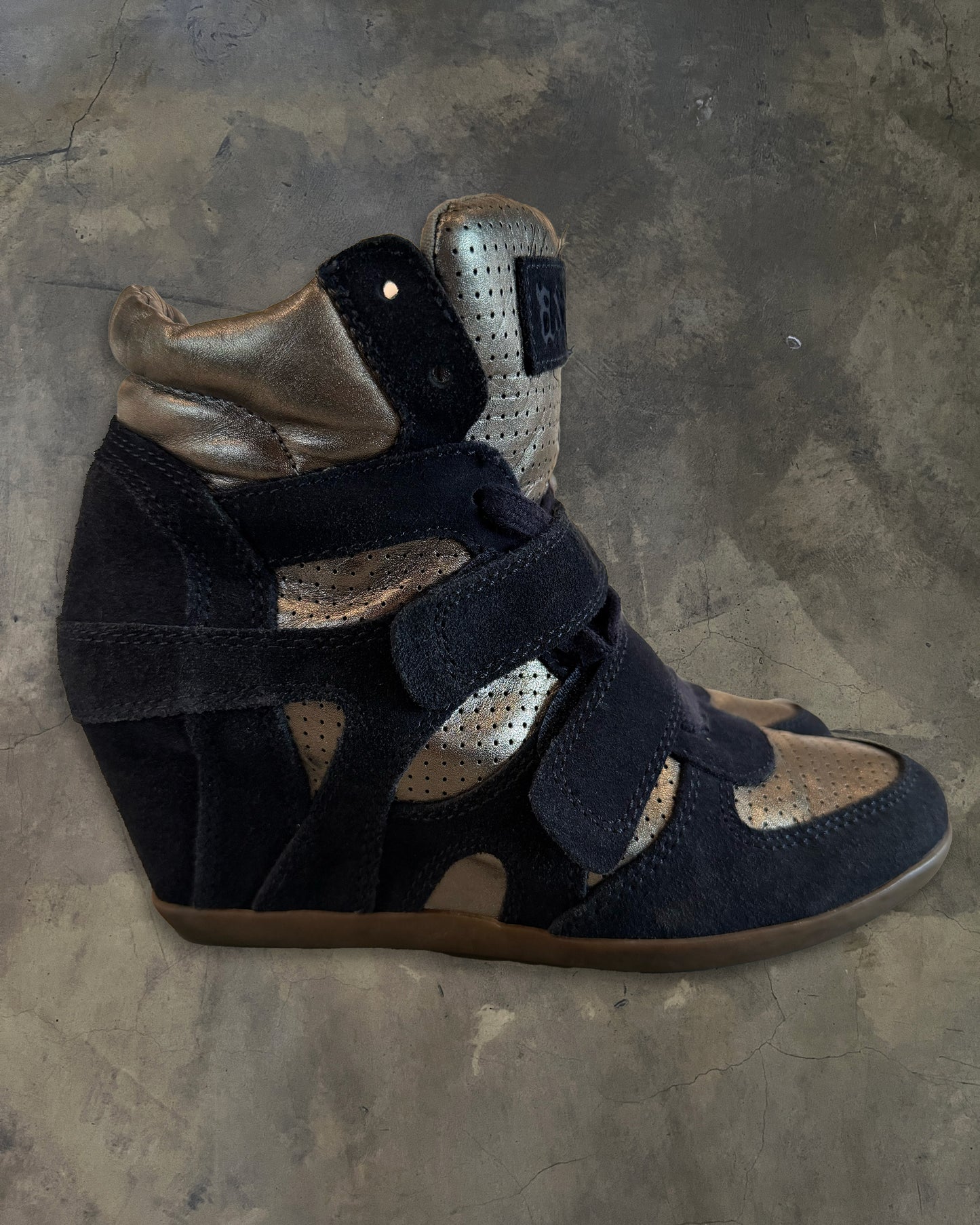 ASH GOLD/NAVY WEDGE