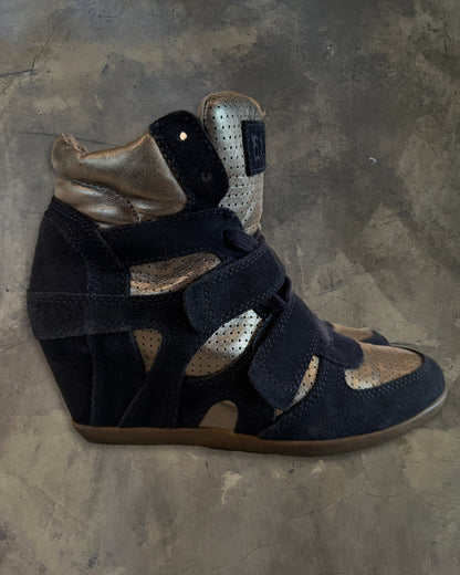 ASH GOLD/NAVY WEDGE