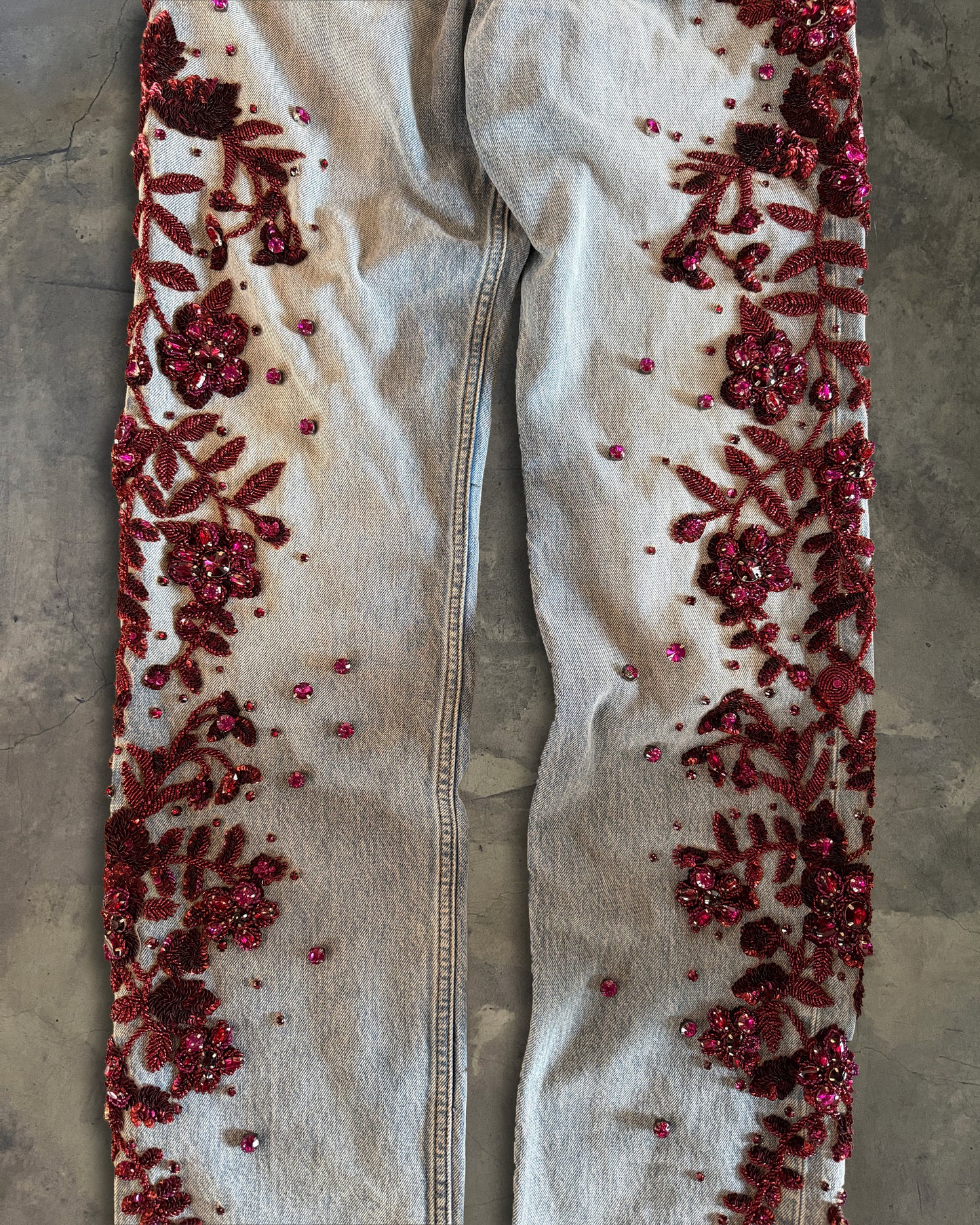 GUCCI SALON SS2023 EMBELLISHED JEANS