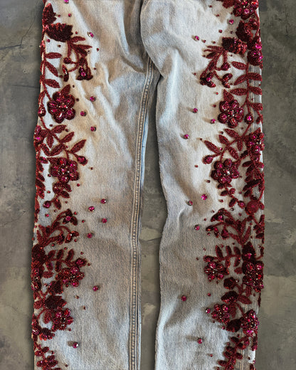 GUCCI SALON SS2023 EMBELLISHED JEANS